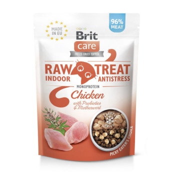 Brit Raw Treat Freeze-dried Indoor & Antistress лакомство антистресс для кошек - 40 г