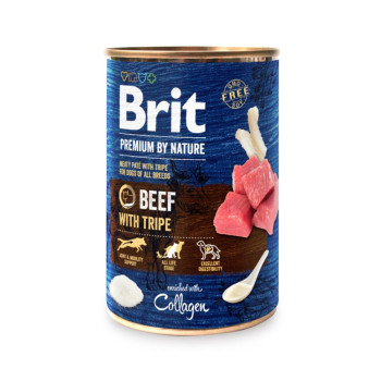 Brit Premium by Nature корм для взрослых собак, с говядиной -400 г