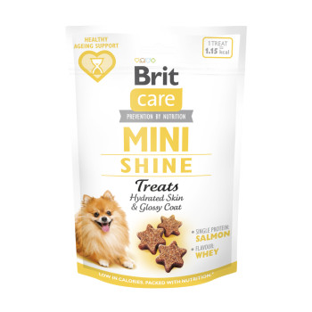 Brit Care Mini Treats Shine ласощі для собак малих порід, з лососем - 50 г