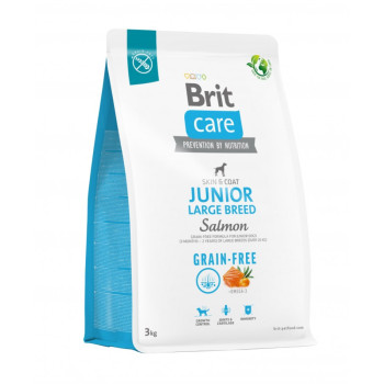 Brit Care Junior GF Large Salmon & Potato корм для молодых собак, с лососем и картофелем - 3 кг