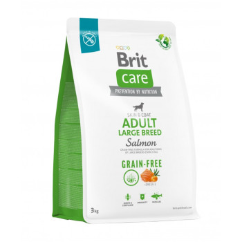 Brit Care GF Adult Large корм для собак великих порід, з лососем - 3 кг