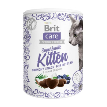 Brit Care Kitten Superfruits ласощі для кошенят, з куркою, кокосом та чорницею - 100 г