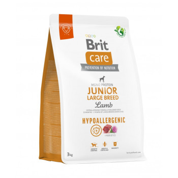 Brit Care Hypoallergenic Junior Large корм для молодых собак больших пород, с ягненком - 3 кг