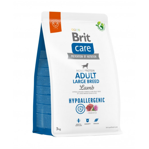 Brit Care Dog Hypoallergenic Adult Large корм для собак больших пород, с ягненком - 3 кг