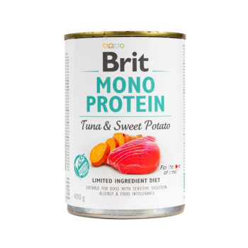 Brit Mono Protein Turkey & Sweet Potato корм для собак, с тунцем - 400 г