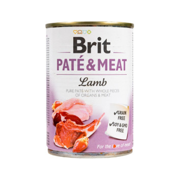 Brit Care Pate & Meat корм для собак, с ягненком - 400 г
