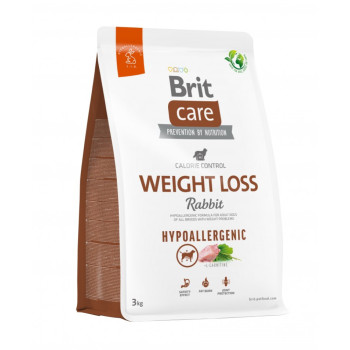 Brit Care Hypoallergenic Weight Loss корм для собак, с кроликом - 3 кг