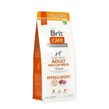 Brit Care Adult Medium Hypoallergenic гипоаллергенный корм для собак, с ягненком - 14 кг