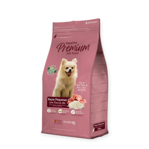 happyOne Premium Small Dog Fresh Meat корм для собак малих порід, з м'ясом птиці - 4 кг