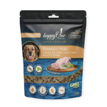 happyOne Mediterraneum Dog Chicken & Turkey Snack лакомство, с курицей и индейкой - 190 г