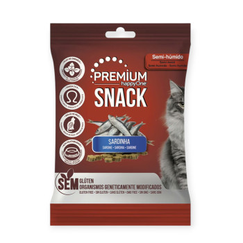 happyOne Premium Cat Snack Sardine ласощі для котів, із сардиною - 50 г