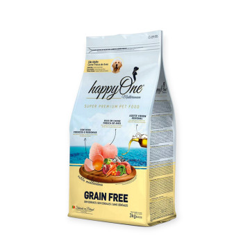 HappyOne Mediterraneum Adult Dog Fresh Meat корм для собак, з м'ясом птиці - 3 кг