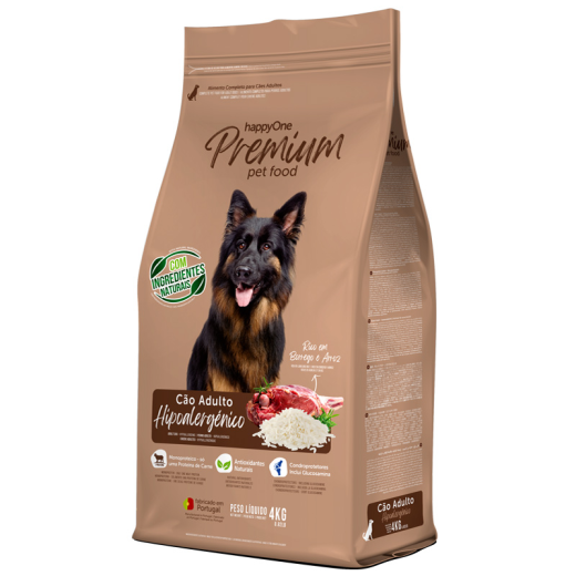 happyOne Premium Adult Dog Hypoallergenic гипоаллергенный корм для собак, с ягненком - 4 кг