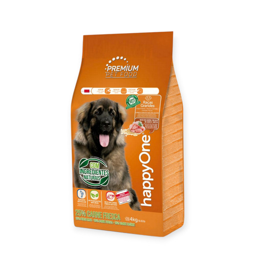 happyOne Premium Dog Large Fresh Meat для собак великих порід, з м'ясом птиці - 4 кг