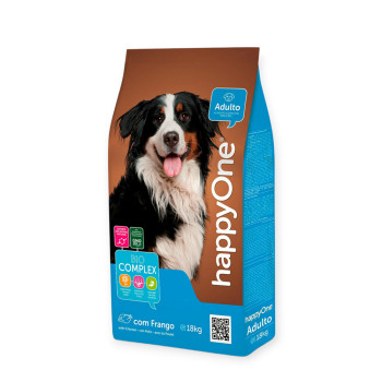 happyOne Adult Dog корм для дорослих собак, з куркою - 18 кг