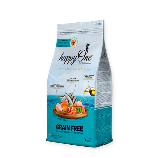 happyOne Mediterraneum Small Dog Fresh Sardine для собак малих порід, зі сардиною - 3 кг