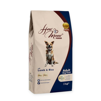 How Meow Adult Dog корм для собак, з ягням та рисом - 3 кг