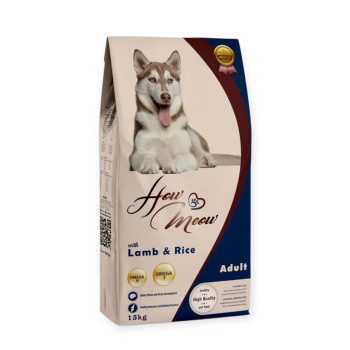 How Meow Adult Dog корм для собак, с ягненком и рисом - 15 кг