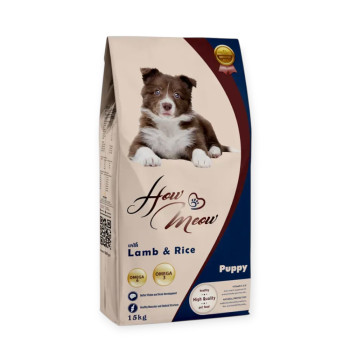 How Meow Puppy корм для цуценят, з ягням - 15 кг