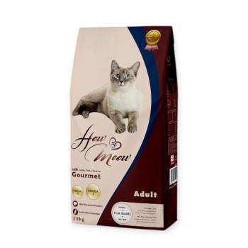 How Meow Gourmet Adult Cat корм для котів, з ягням, куркою та рибою -15 кг
