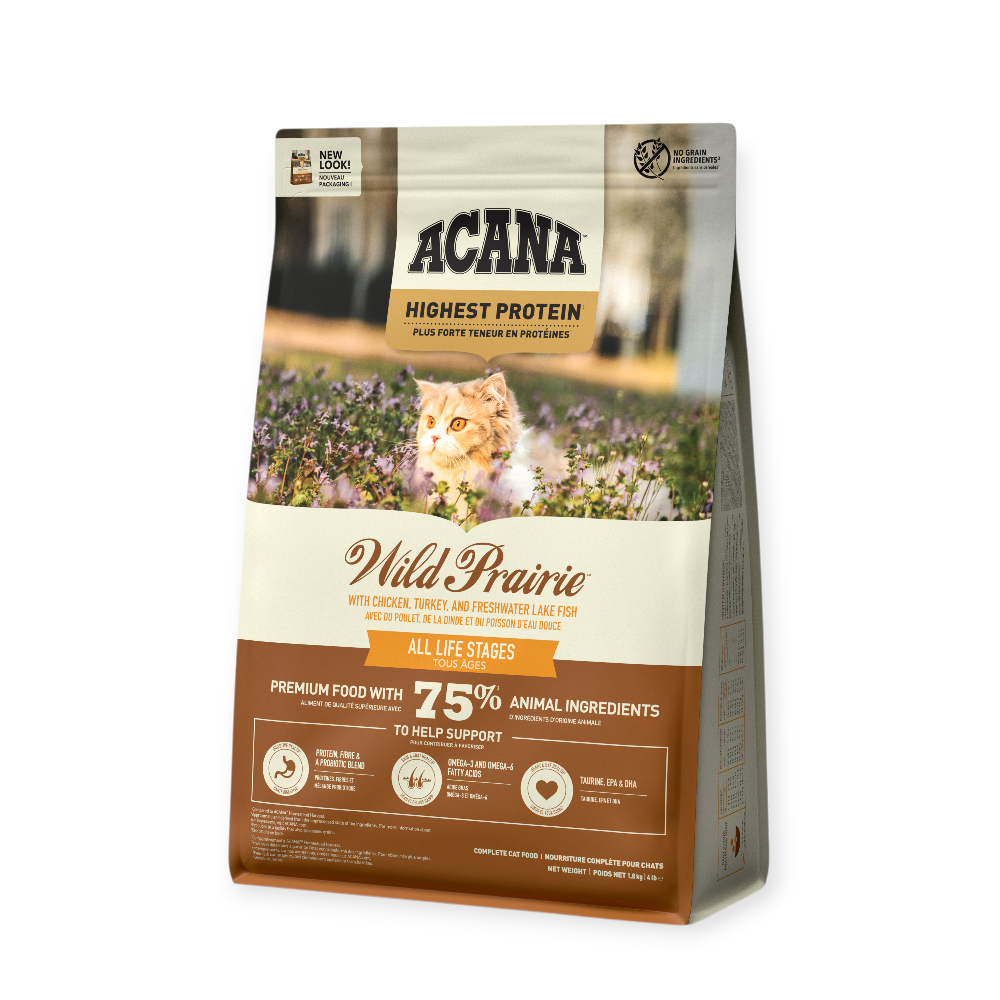 Acana Wild Prairie Cat & Kitten корм для котів, з куркою та рибою - 1,8 кг