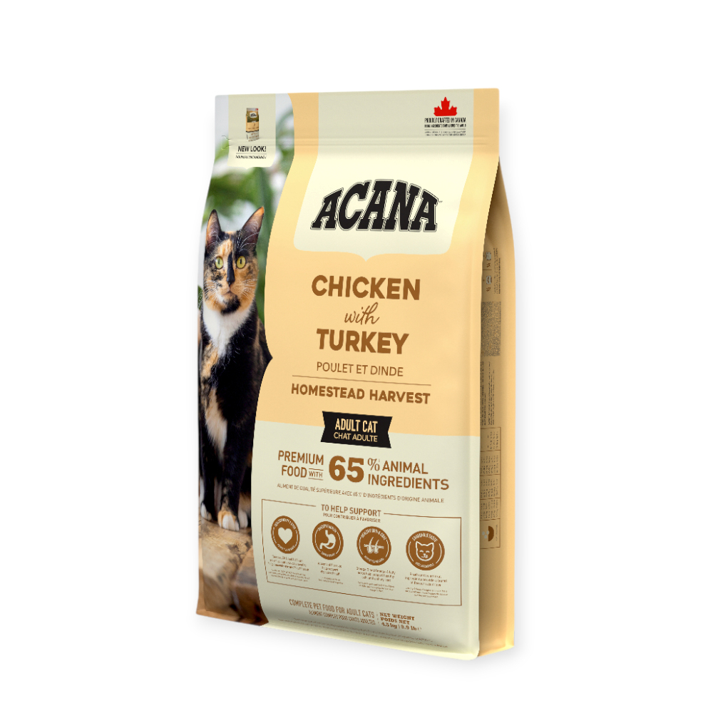Acana Homestead Harvest Cat корм для котів, з індичкою, куркою та качкою - 4,5 кг