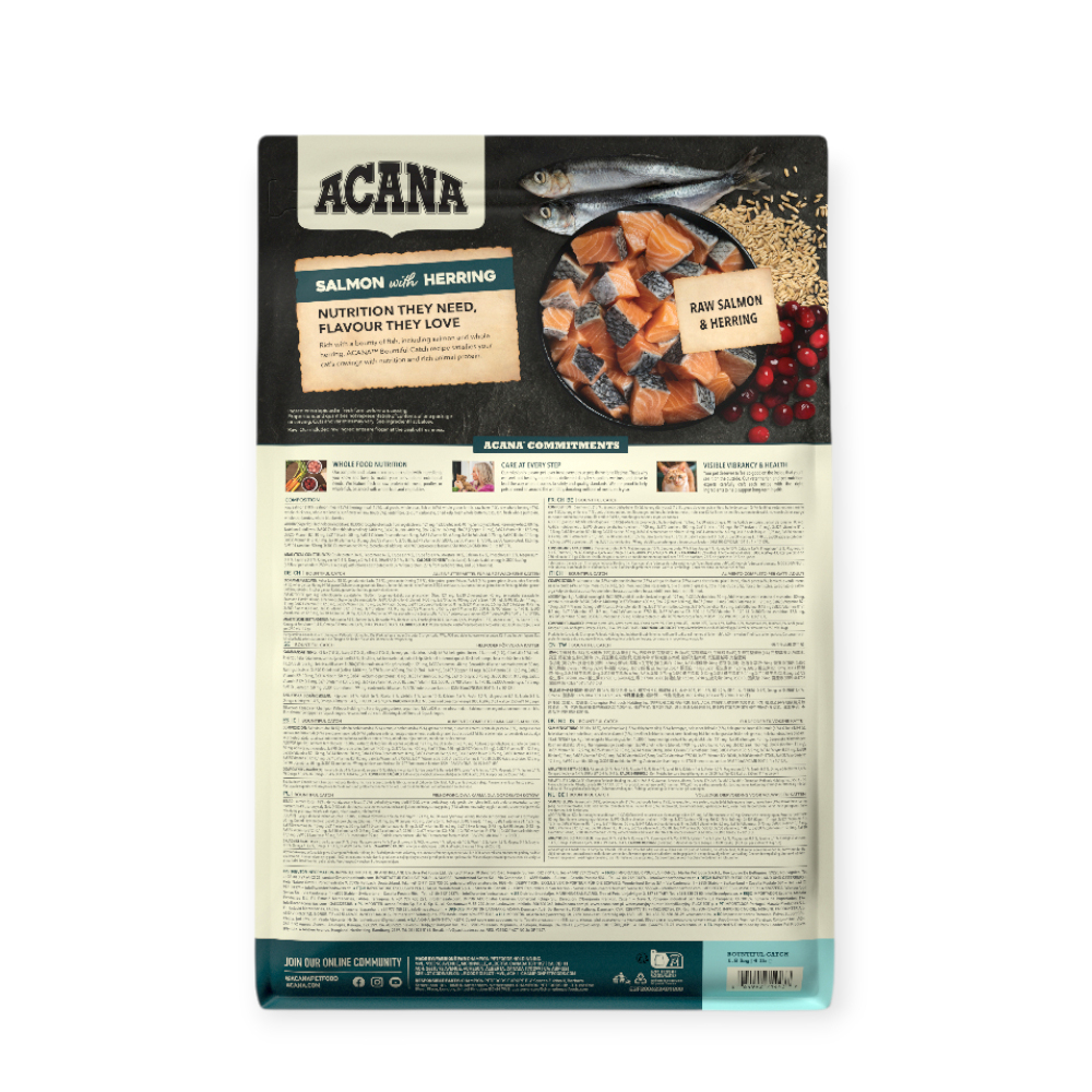 Acana Bountiful Catch Cat корм для котів, з лососем, фореллю і оселедцем - 1,8 кг