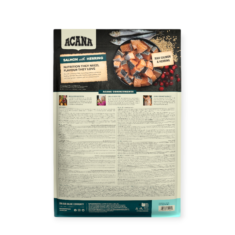 Acana Bountiful Catch Cat корм для котів, з лососем, фореллю і оселедцем - 4,5 кг
