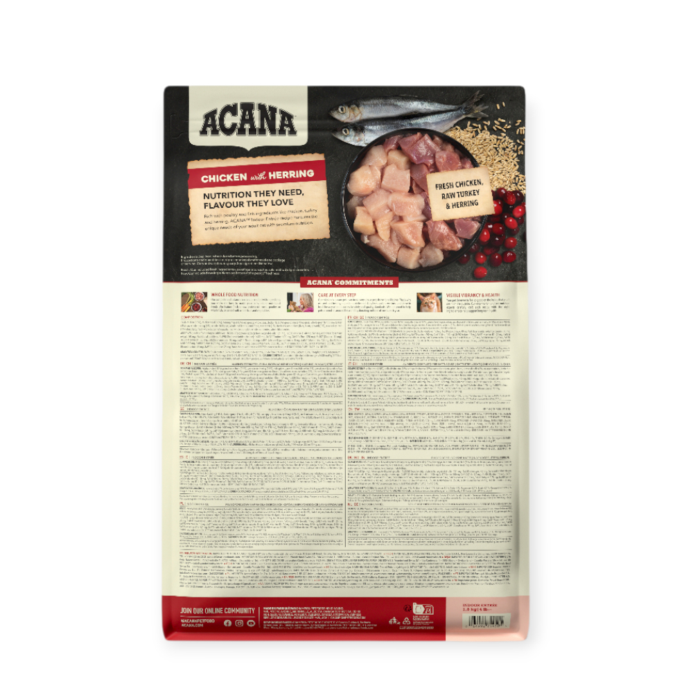 Acana Indoor Entree Cat корм для котів, з кроликом, індичкою та куркою - 1,8 кг