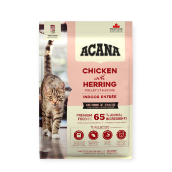Acana Indoor Entree Cat корм для кошек, с кроликом, индейкой и курицей - 4,5 кг
