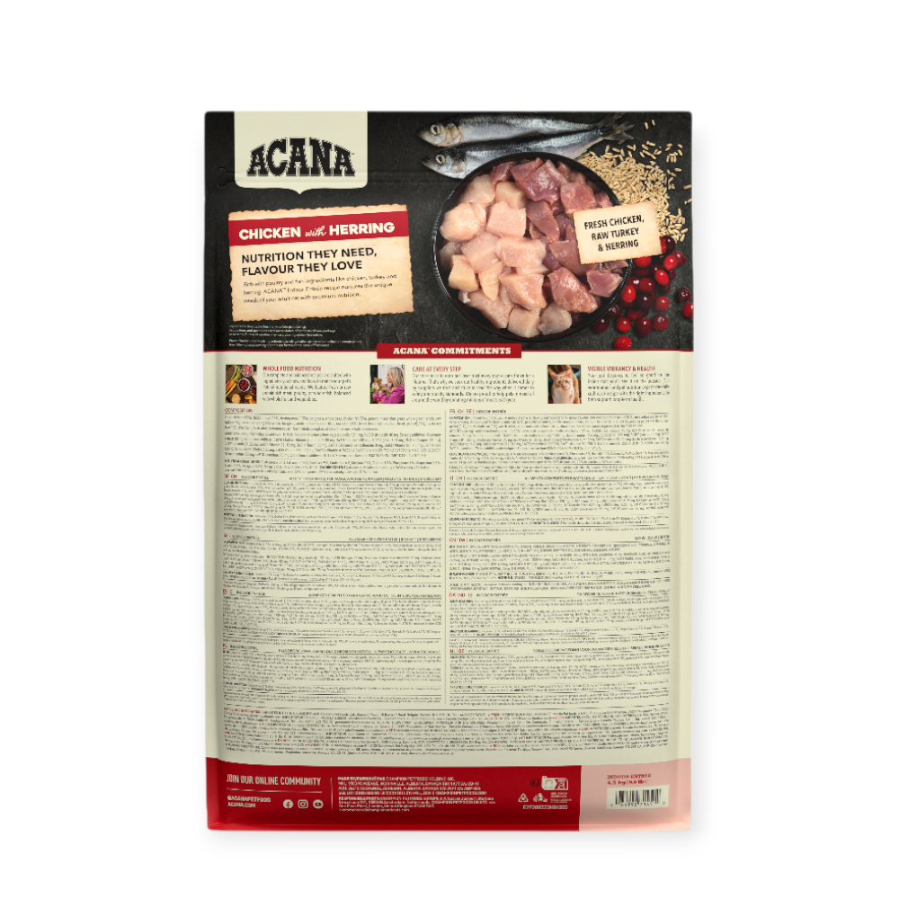 Acana Indoor Entree Cat корм для котів, з кроликом, індичкою та куркою - 4,5 кг