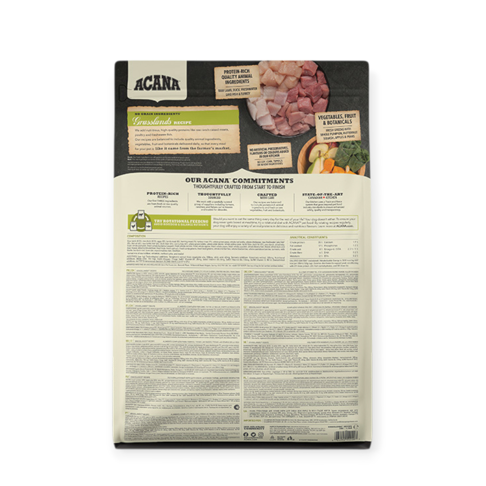 Acana Grasslands Dog корм для собак, с ягненком - 2 кг