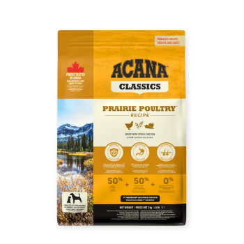 Acana Prairie Poultry Dog корм для собак, з курчам та індичкою - 2 кг