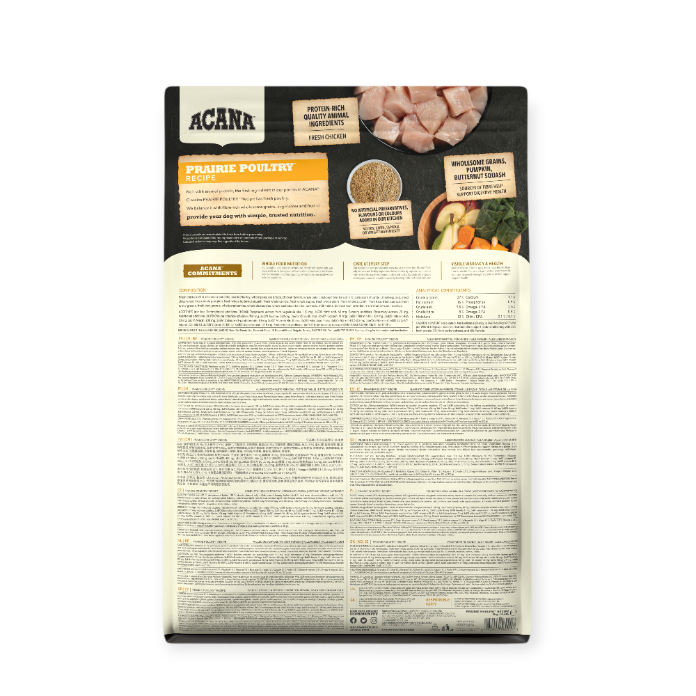 Acana Prairie Poultry Dog корм для собак, з курчам та індичкою - 2 кг