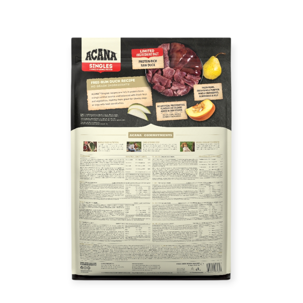 Acana Free-Run Duck корм для собак с чувствительным желудком, с уткой - 6 кг
