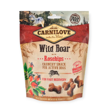 Carnilove Dog Crunchy Snack Wild Boar & Rosehips для собак, с кабаном и шиповником - 200 г