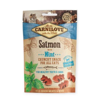Carnilove Cat Crunchy Snack Salmon & Mint ласощі для котів, з лососем та м'ятою - 50 г
