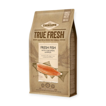 Carnilove Dog Adult True Fresh Fish & Chickpeas & Apple, з рибою - 4 кг