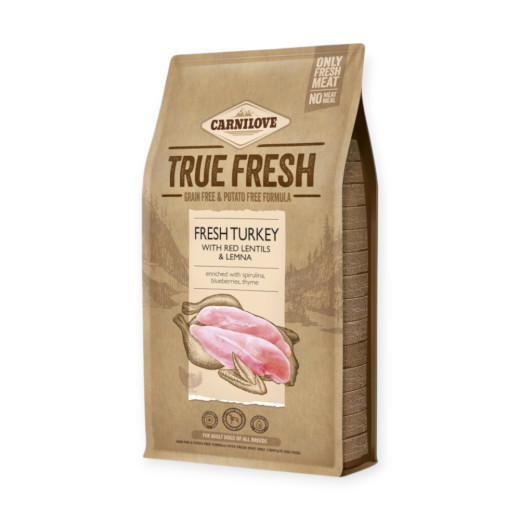 Carnilove Dog Adult True Fresh Turkey & Red Lentils & Lemna, з індичкою - 4 кг