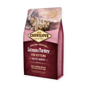 Carnilove Kitten Salmon & Turkey корм для котят, с лососем и индейкой - 6 кг