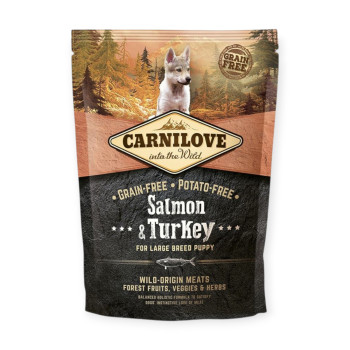 Carnilove Puppy Salmon & Turkey Large Breed для цуценят, з лососем та індичкою - 1,5 кг