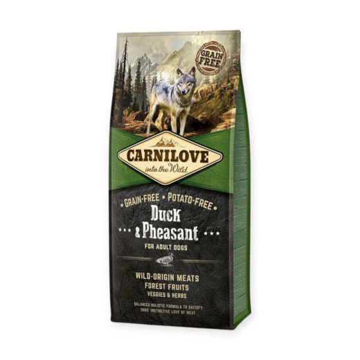 Carnilove Dog Adult Duck & Pheasant корм для собак, з качкою та фазаном - 12 кг