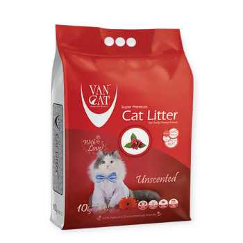 Van Cat Unscented бентонітовий наповнювач, без аромату - 10 кг