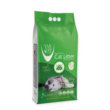 Van Cat Aloe Vera бентонітовий наповнювач з ароматом алое вера - 5 кг