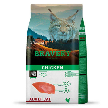 Bravery Adult Cat Chicken корм для котів, з куркою - 600 г