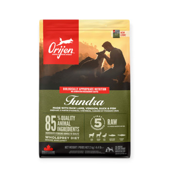 Orijen Tundra Dog корм для собак, з м'ясом та рибою - 2 кг