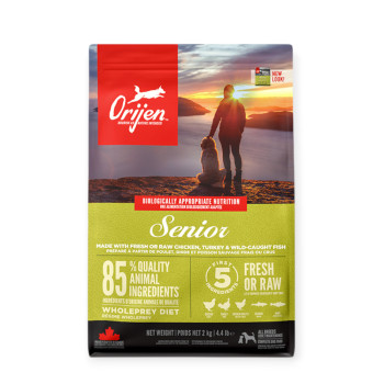 Orijen Senior для літніх собак, з індичкою та куркою - 2 кг