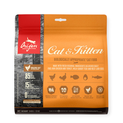 Orijen Cat & Kitten корм для котів та кошенят, з куркою - 340 г