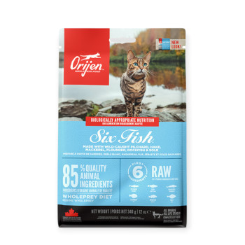 Orijen 6 Fresh Fish Cat & Kitten корм для котів, з рибою - 340 г