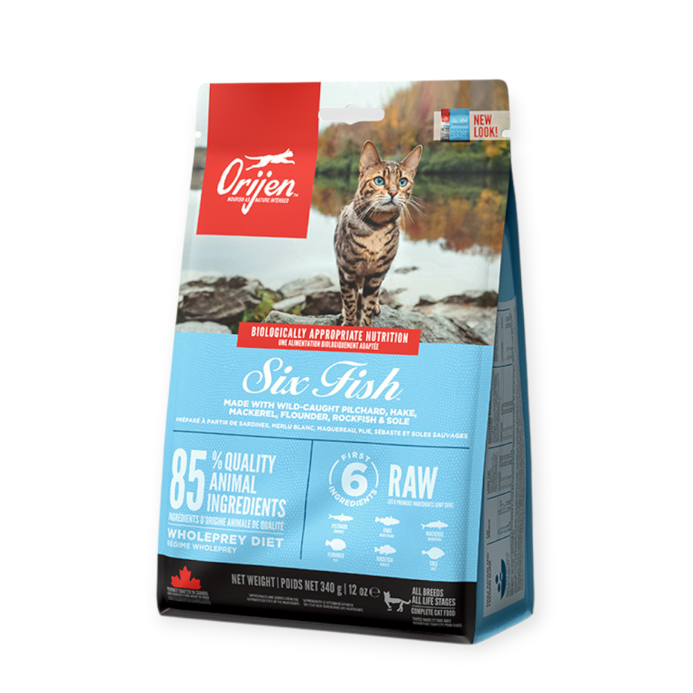 Orijen 6 Fresh Fish Cat & Kitten корм для котів, з рибою - 340 г